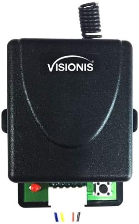 Visionis FPC-5018 One Door Access Control Outswinging Door 1200lbs Electromagnetic Lock Kit with Wireless Receiver and Remote Magnetic Lock System
