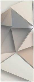 3D Door Stickers Murals - Peel and Stick - 3D Effect - Waterproof - White - Modern - Geometric - Wall & Door - Adult - 35.4 x 78.7 inch