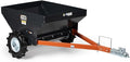 Titan Attachments Compact Manure Spreader, Rated 8.7 Cu. FT, Utility Tow-Behind ATV/UTV Lawn Tractor Spreader
