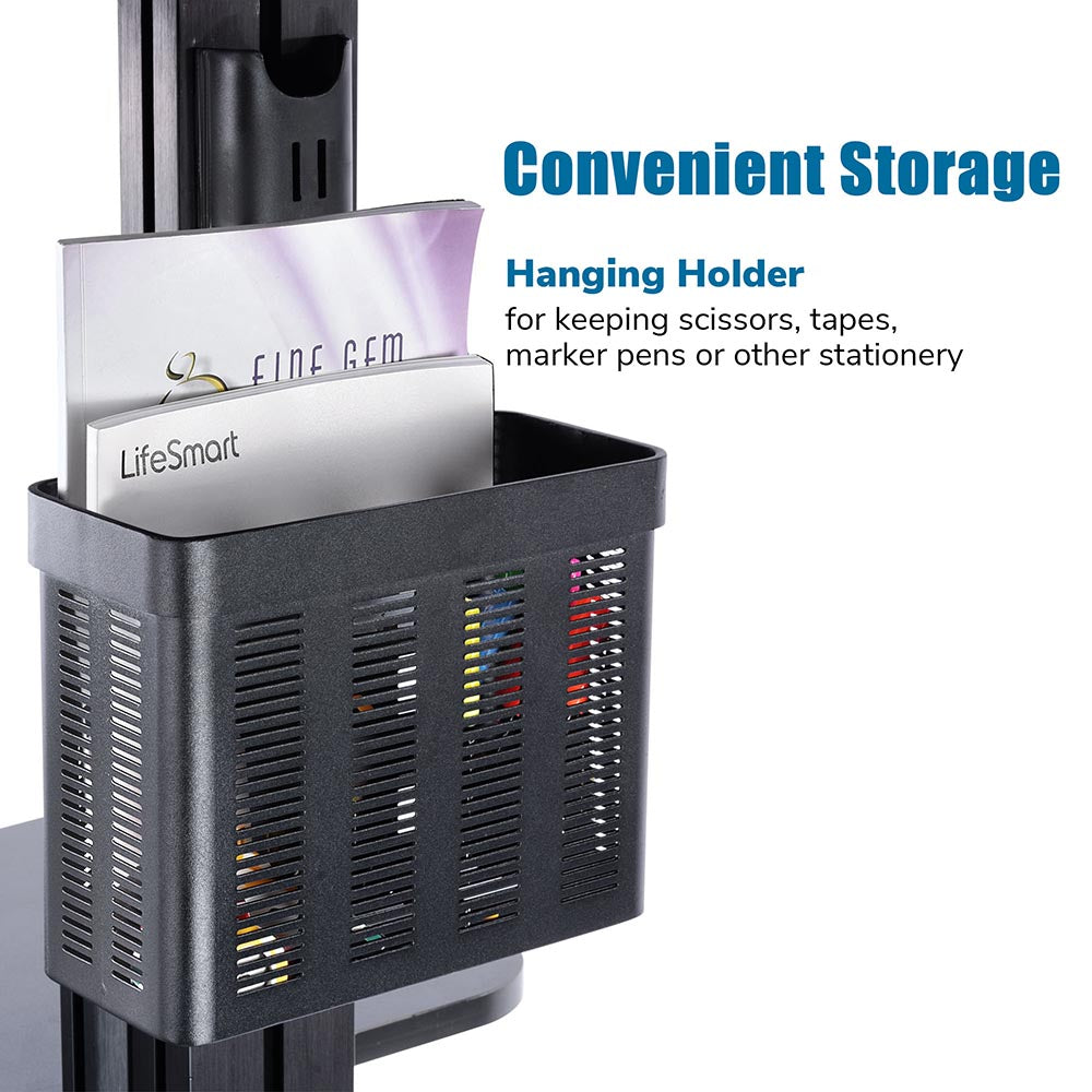 Yescom NexusX Mobile Computer Cart Metal Storage Basket