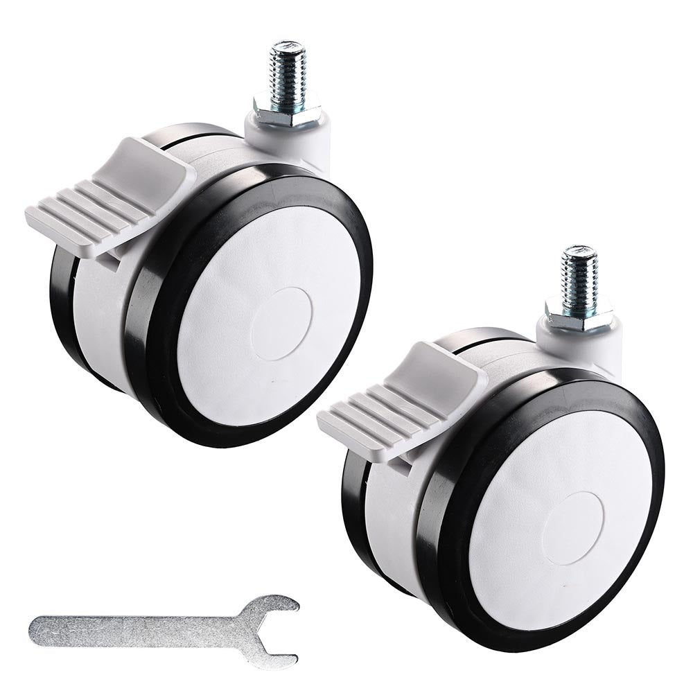 Yescom NexusX Mobile Computer Cart Lockable Swivel Caster Wheels 2Pcs