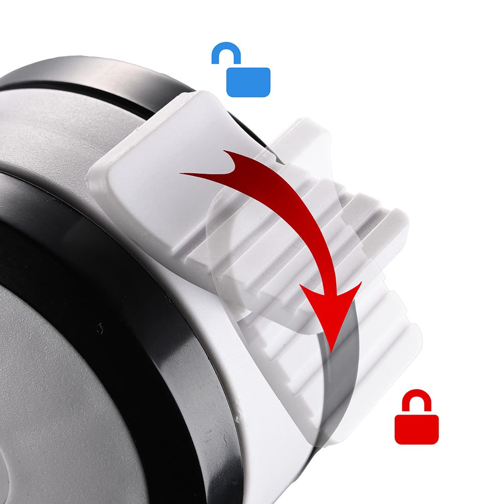 Yescom NexusX Mobile Computer Cart Lockable Swivel Caster Wheels 2Pcs