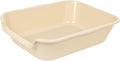 1 Pack of Extra Large Cat Litter Box (ABS Material), Low Entry Senior Litter Pen for Geriatric Kitty Big Cats, Jumbo Pet Safe Litter Boxes Tray for Pets Potty (Beach Sand, 20" L x 15.5" W)