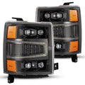 AlphaRex 04-15 Chevy 1500 NOVA-Series LED Proj Headlights Alpha BL w/Activ Light/Seq Signal & SB DRL 880241 *Discontinued