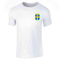 Pop Threads Sweden Soccer T-Shirt - Casual Everyday Wear Men Women
