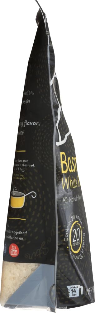 Della Basmati White Rice, Premium Aromatic, Case of 6, 28 Oz Bags