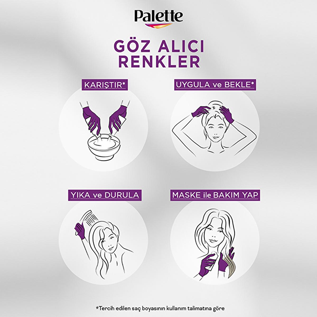 Palette Hair Dye - Intense Color, Nourishing, 8-0 Dark Blonde