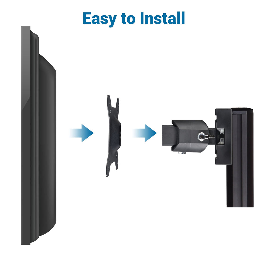 Yescom NexusX Monitor VESA Mount 75x75 & 100x100, Tilting & Swivel