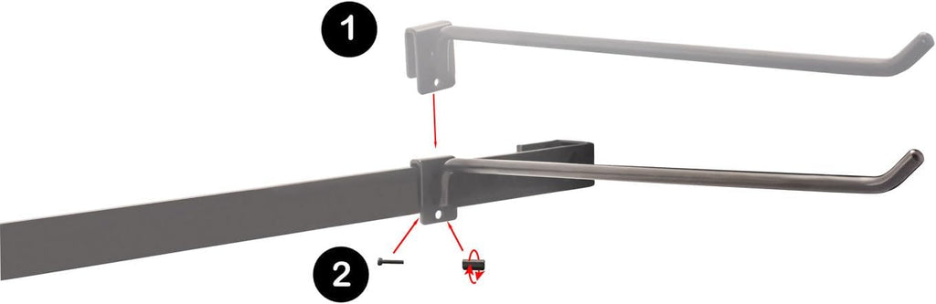 KINOMI Power Tool Holder Drill Holder, Distance between Hooks Adjustable, Drill Tool Storage Rack Organizer Metallic Tool Hanger Shelf for Garages, Tool Sheds, Basements, Gardens, Art and Craft Rooms