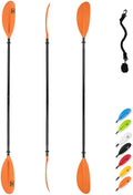 OCEANBROAD Kayak Paddle 86in/218cm, 90.5in/230cm, 95in/241cm Alloy Shaft Kayaking Boating Canoeing Oar with Paddle Leash
