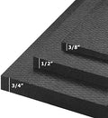 American Floor Mats - Horse/Stable Mats - Heavy Duty Stall Mats - Thick, Durable Rubber Flooring Solid Black 3/4" Thick - 3' x 4' Mat