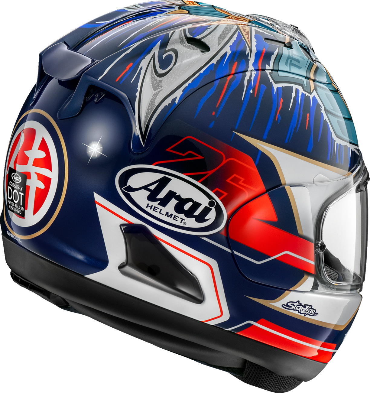 ARAI HELMETS, ARAI Helmets Corsair-X Dani Samurai-3 XS with VAS Shield Mechanism and Advanced Safety Features