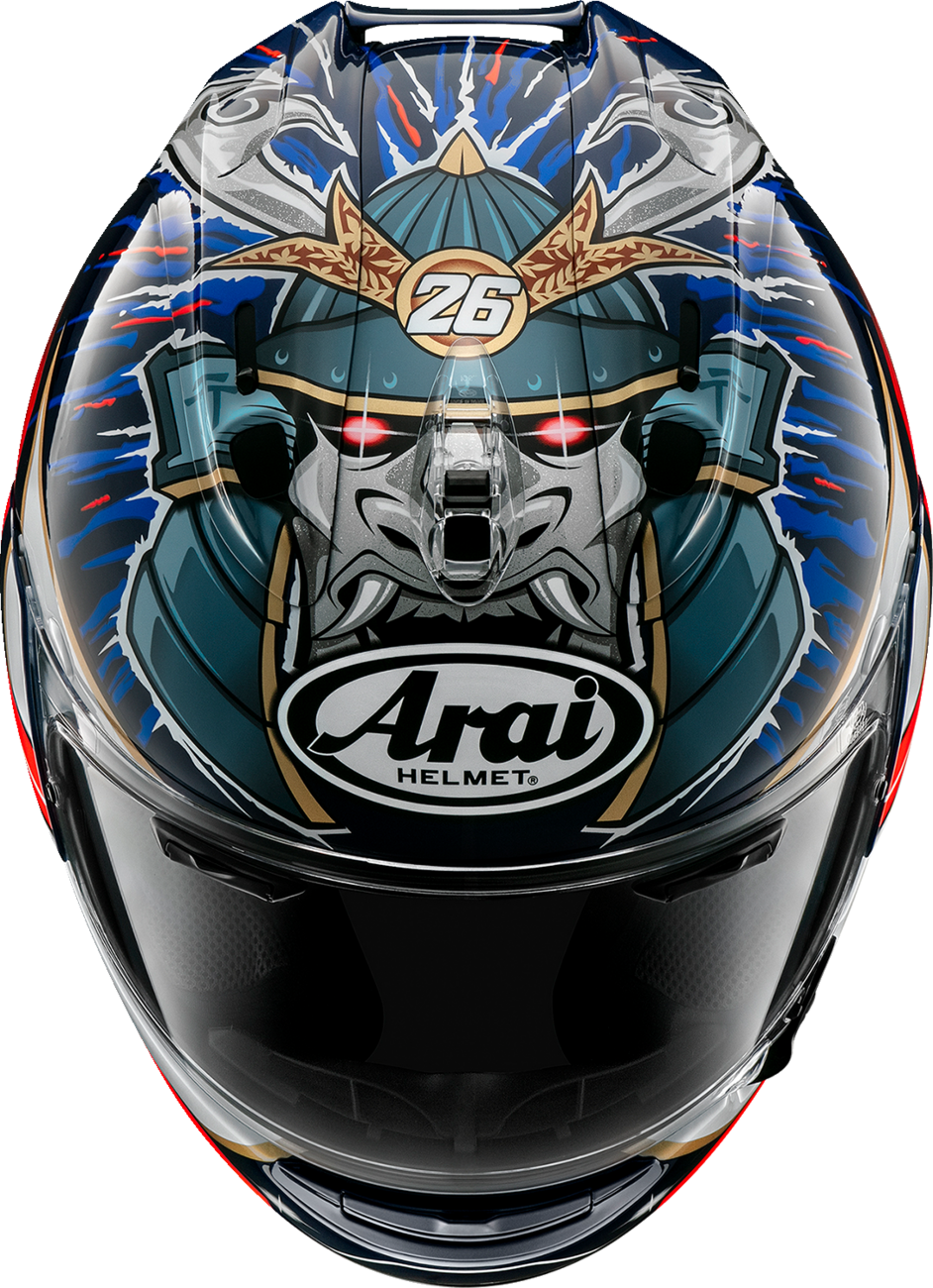 ARAI HELMETS, ARAI Helmets Corsair-X Dani Samurai-3 XS with VAS Shield Mechanism and Advanced Safety Features