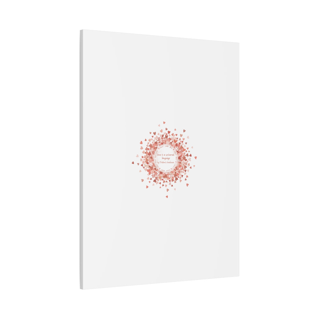 Tiny Heart Confetti Canvas | Matte Stretched Wall Art