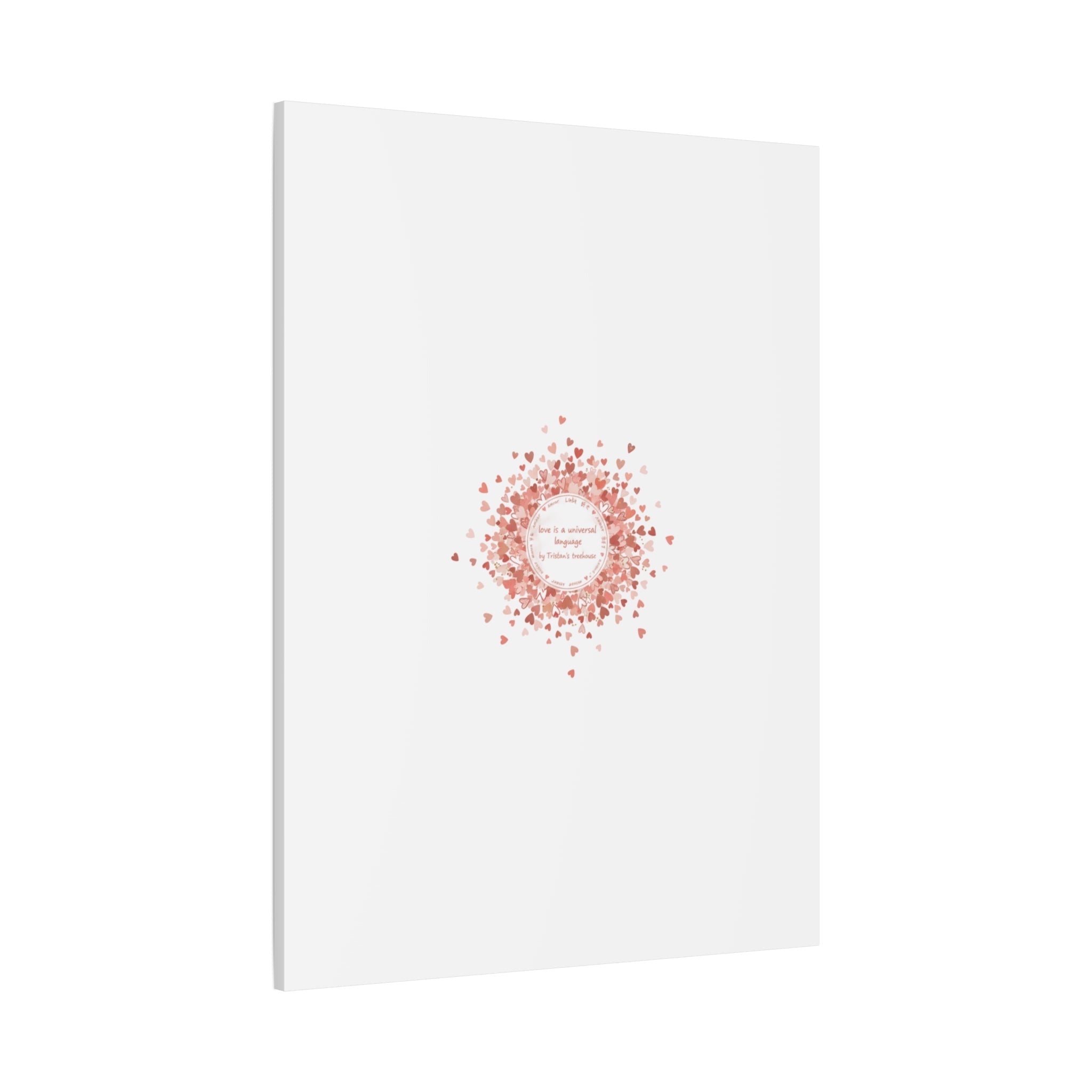 Tiny Heart Confetti Canvas | Matte Stretched Wall Art