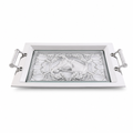 Equestrian Horse Glass Top Serving Tray