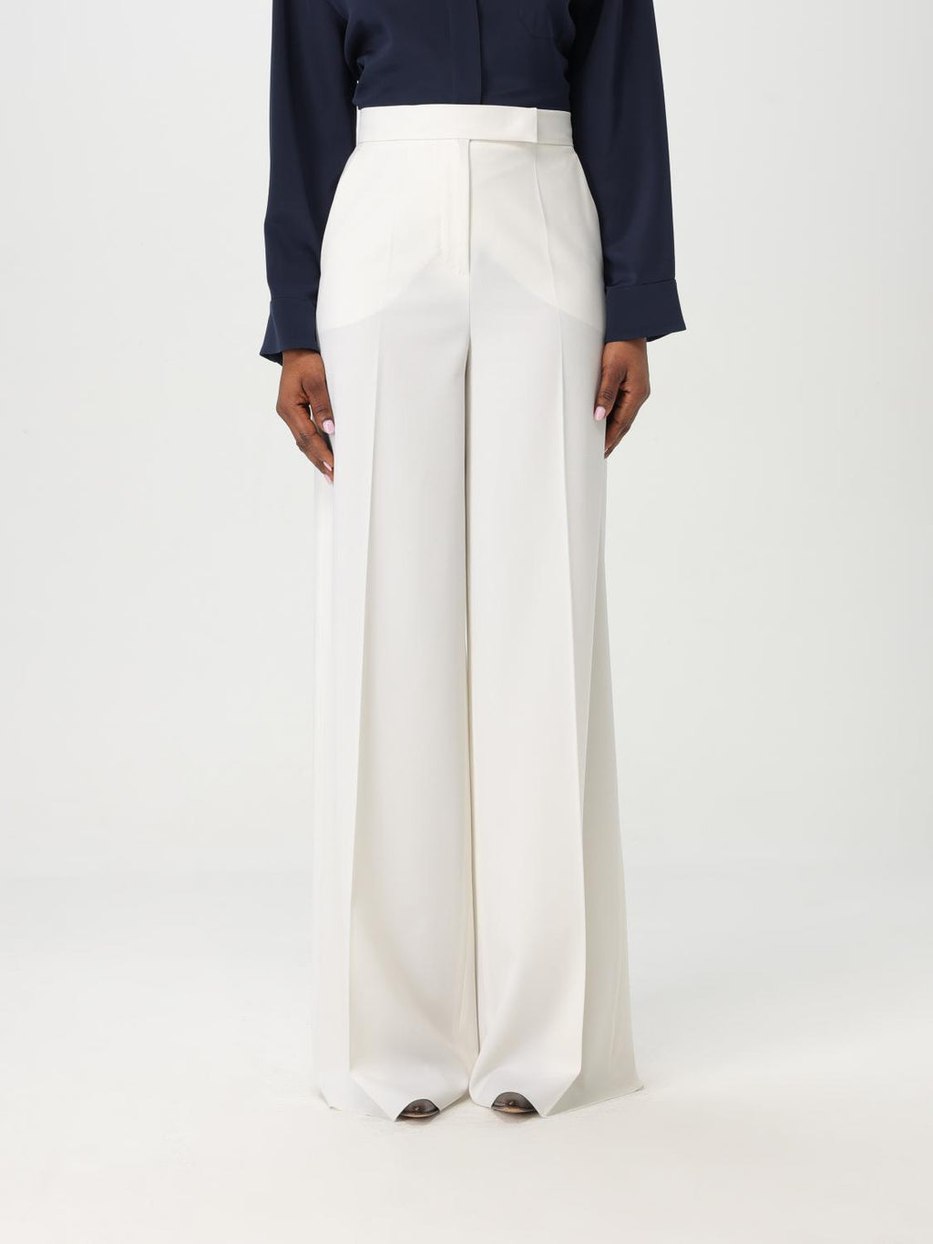 Max Mara Pants Woman White