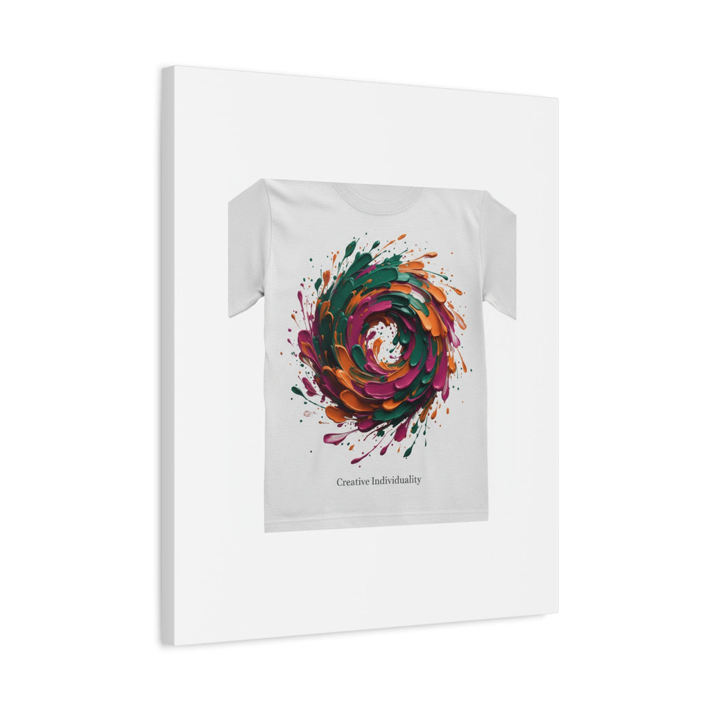 Painterly Abstract Floral Swirl Canvas | Matte Stretched Canvas