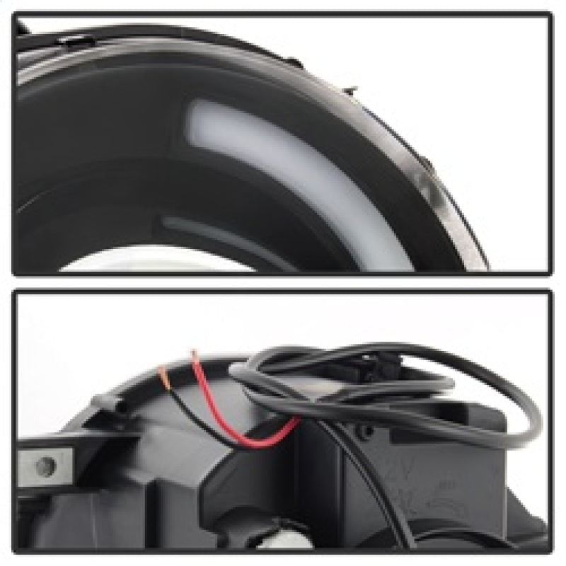 SPYDER xTune 15-17 Jeep Renegade Light Bar DRL Projector Headlights -Black (PRO-JH-JREN-LBDRL-BK) 9039720