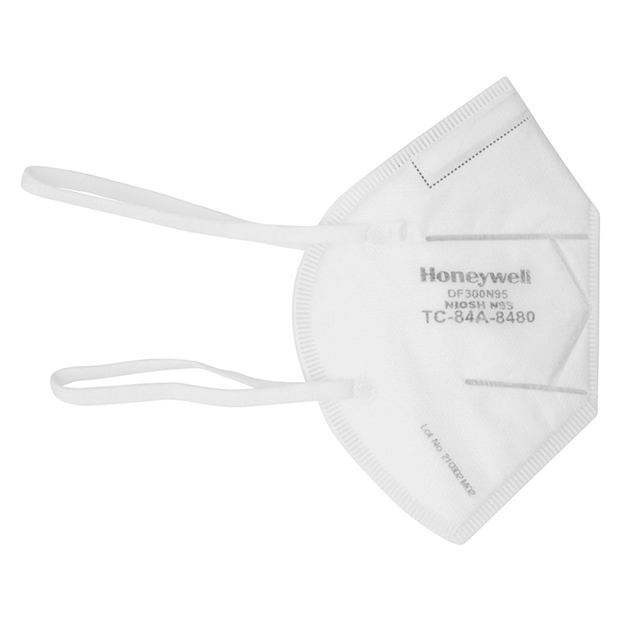 Particulate Respirator Mask Honeywell DF300 Industrial N95 Not Rated Elastic Strap One Size Fits Most DF300N95BX