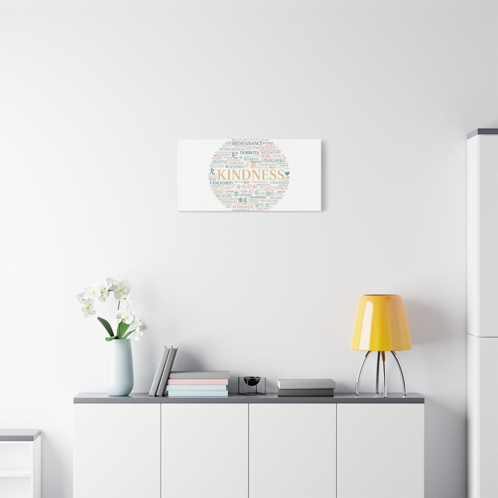 Kindness Word Cloud Canvas | Fresh Start Minimalist Wall Art