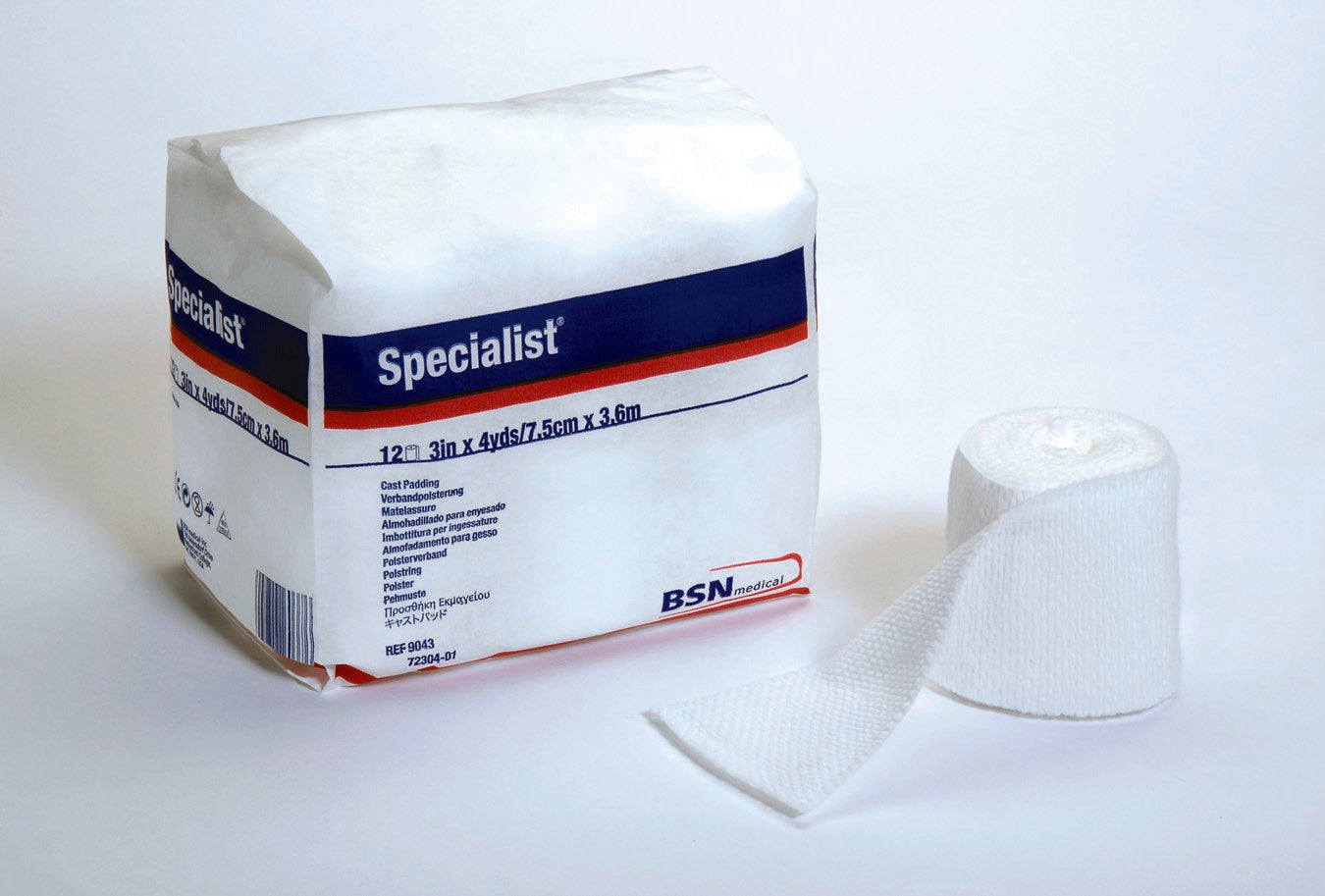 Specialist® White Cotton / Rayon Undercast Cast Padding, 2 Inch x 4 Yard 9062