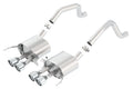 Borla 2014 Chevy Corvette C7 ZO6 S/C w/o AFM w/o NPP ATAK Rear Section Exhaust Dual Rd Rolled Tips 11911