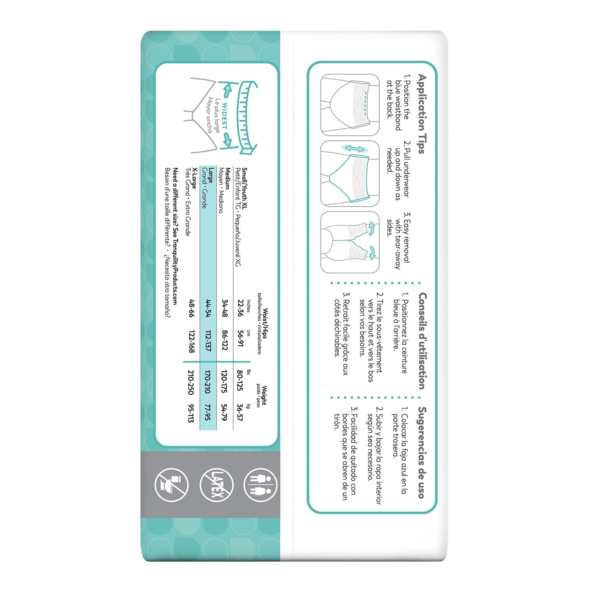 Select® Heavy Protection Absorbent Underwear, Large 2606