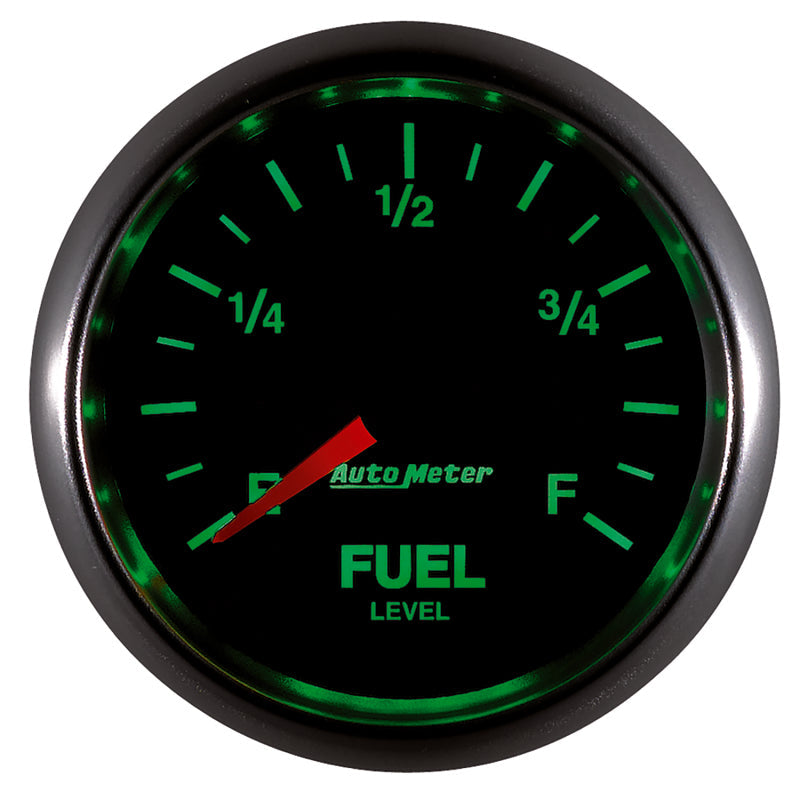 AutoMeter GS 2 1/16in. 0-280 Ohms Fuel Level Gauge - Stepper Motor 3810