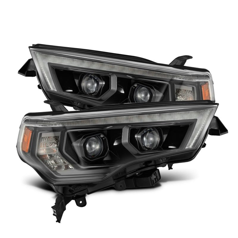 AlphaRex 14-20 Toyota 4Runner LUXX LED Proj Headlights Black w/Activ Light/Seq Signal/DRL 880849 *Discontinued