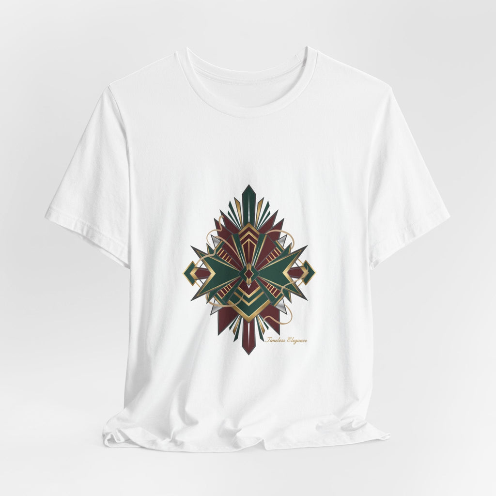 "Timeless Elegance" Art Deco Geometric T-Shirt | Vintage Luxury Graphic Tee