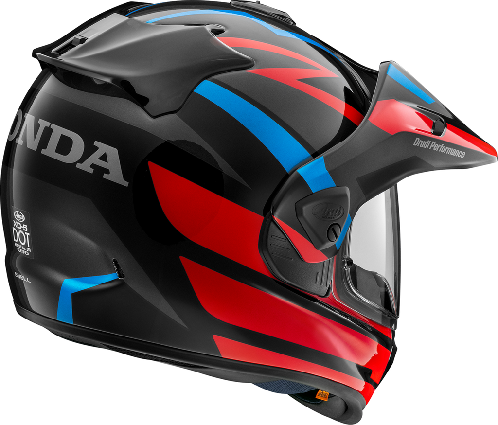 ARAI HELMETS, Arai Helmets XD-5 Helmet for Honda Africa Twin - Red, XS (Part No. 0140-0495)