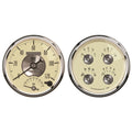 AutoMeter Gauge Kit 2 Pc. Quad & Tach/Speedo 5in. Prestige Antq. Ivory 2004