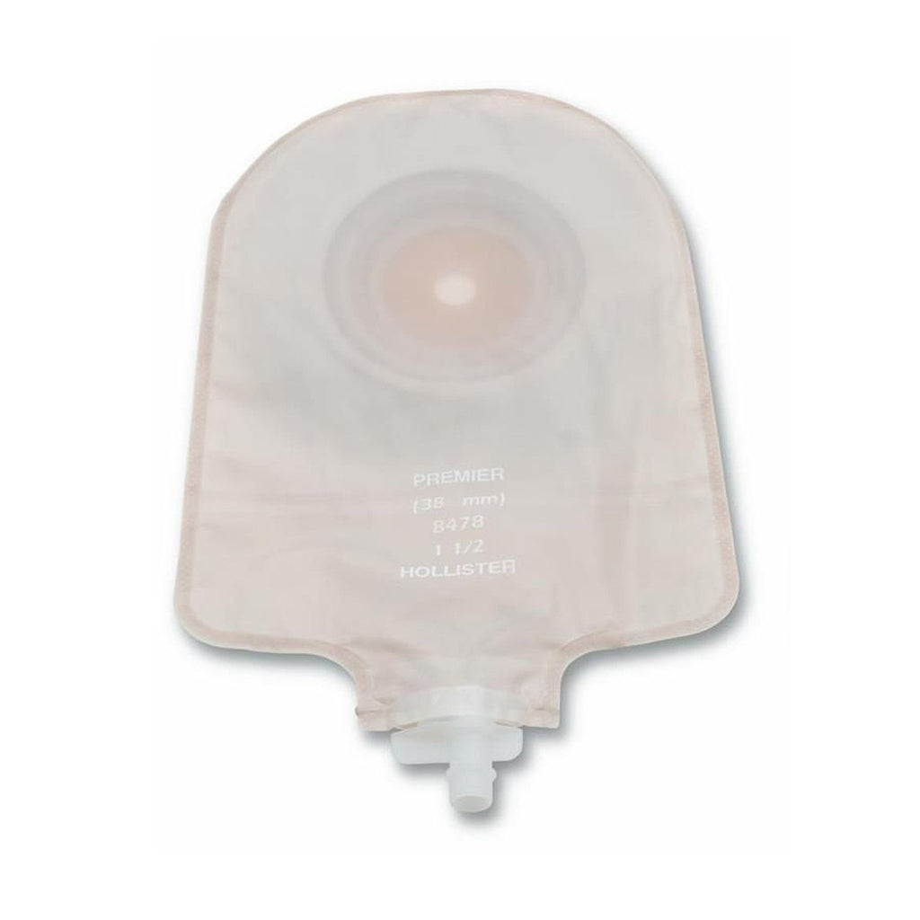Premier™ One-Piece Transparent Urostomy Pouch, Cut to fit up to 25 mm Stomas 8474