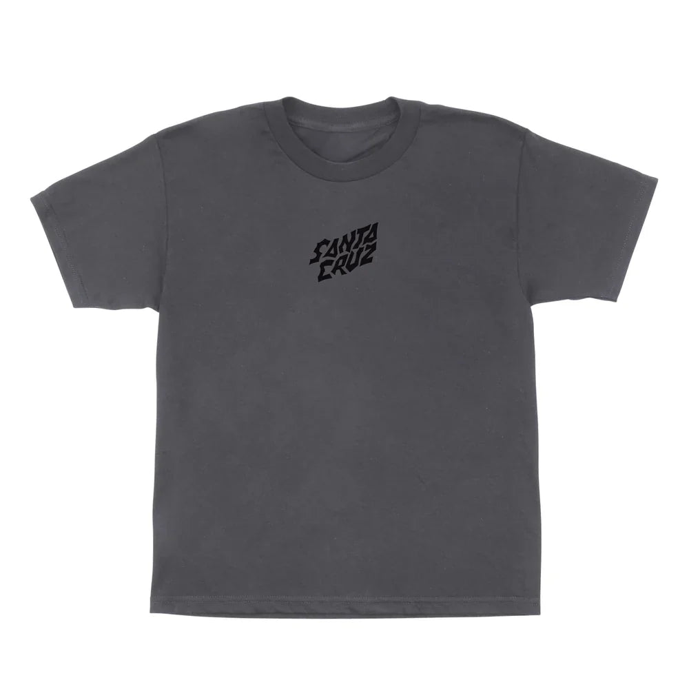 Santa Cruz x Stranger Things Screaming Lights Youth T-Shirt - Charcoal