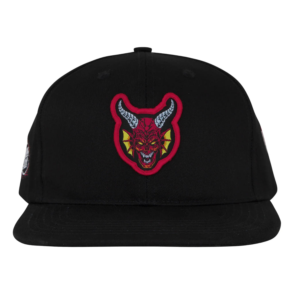 Santa Cruz x Stranger Things Hellfire Club Snapback Hat - Black