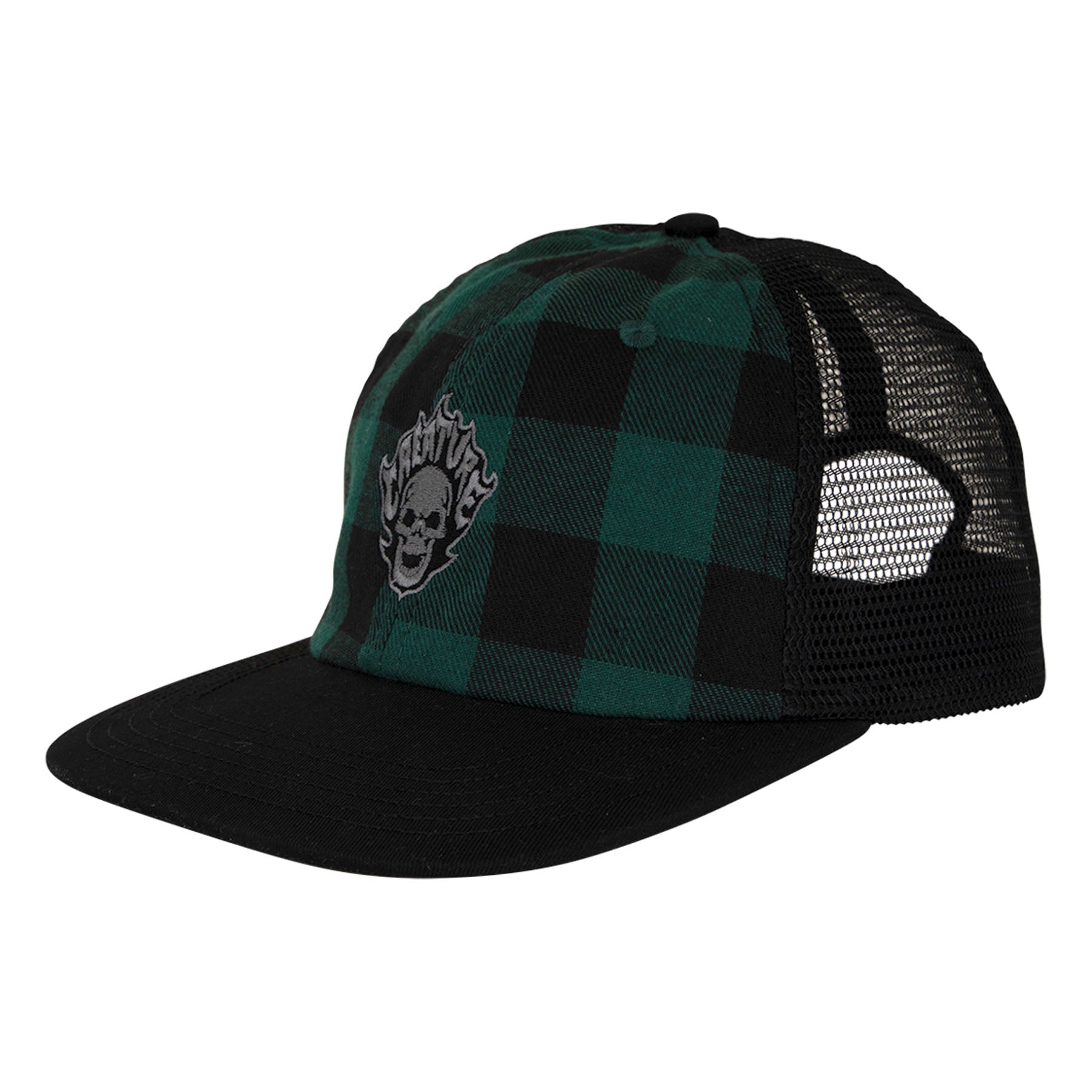 Creature Bonehead Flame Wash Mesh Trucker Unstructured Hat