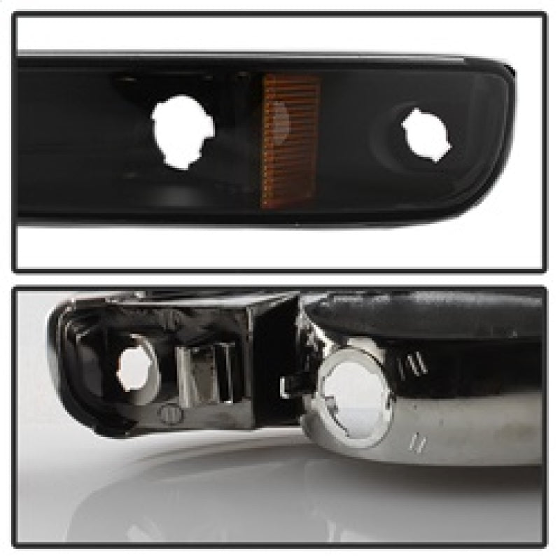 SPYDER xTune GMC Sierra 99-06 /Yukon 00-06 Crystal Headlights & Bumper Lights - Black HD-JH-GS99-AM-SET-BK 9037474