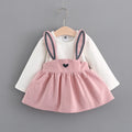 Autumn new Korean children's clothing, girls cute rabbit dress, baby baby princess dress 916