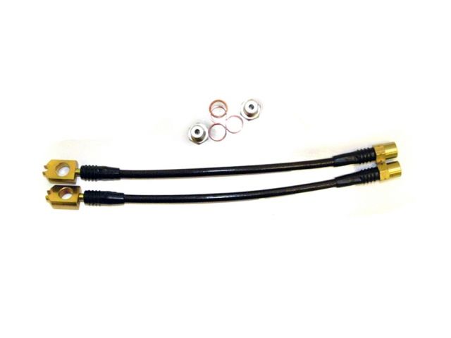 Agency Power Rear Steel Braided Brake Lines - 02-07 Audi A4 B6 B7