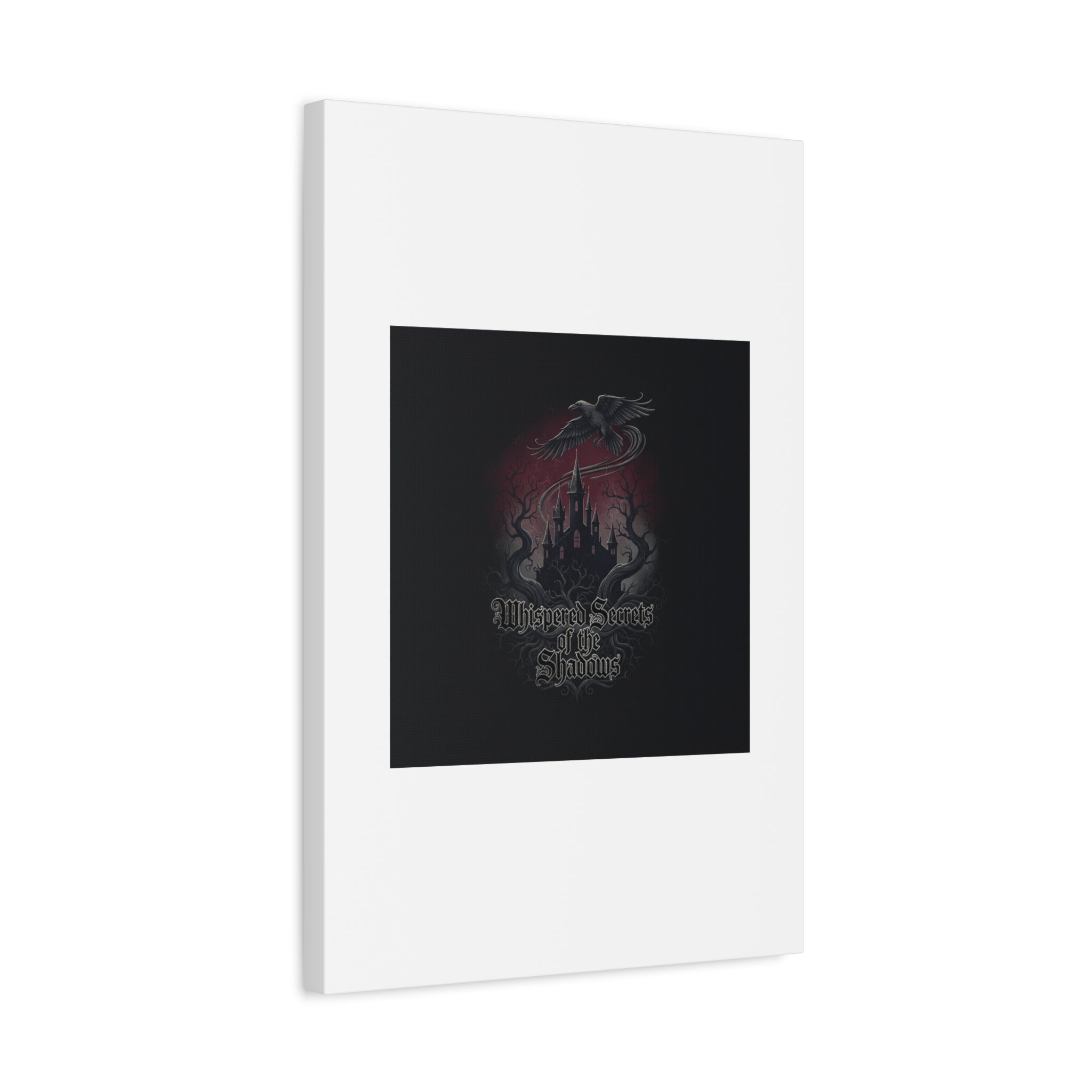 Whispered Secrets of the Shadows Castle Wall Art, Matte Canvas | Gothic Medieval Decor