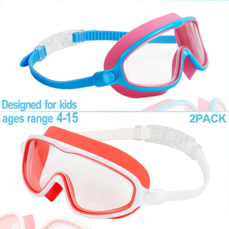 Children's Swimming Goggles HD Waterproof Anti-fog Large Frame Swimming Goggles