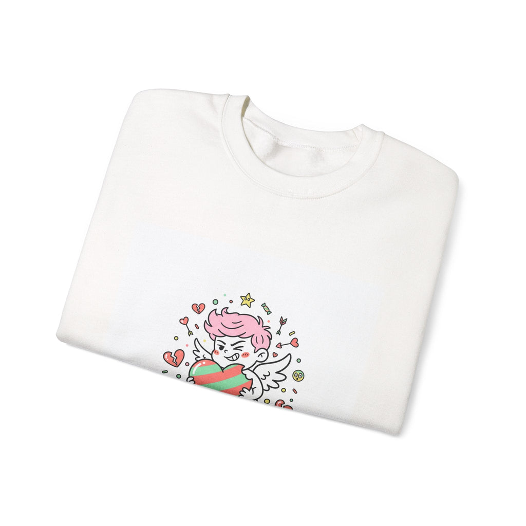 6 7 Weird Cupid Crewneck | Viral Valentine's Sweatshirt | Funny Quirky Love