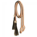 Split Reins W/Silver Dots, Star Conchos & Horsehair Tassels