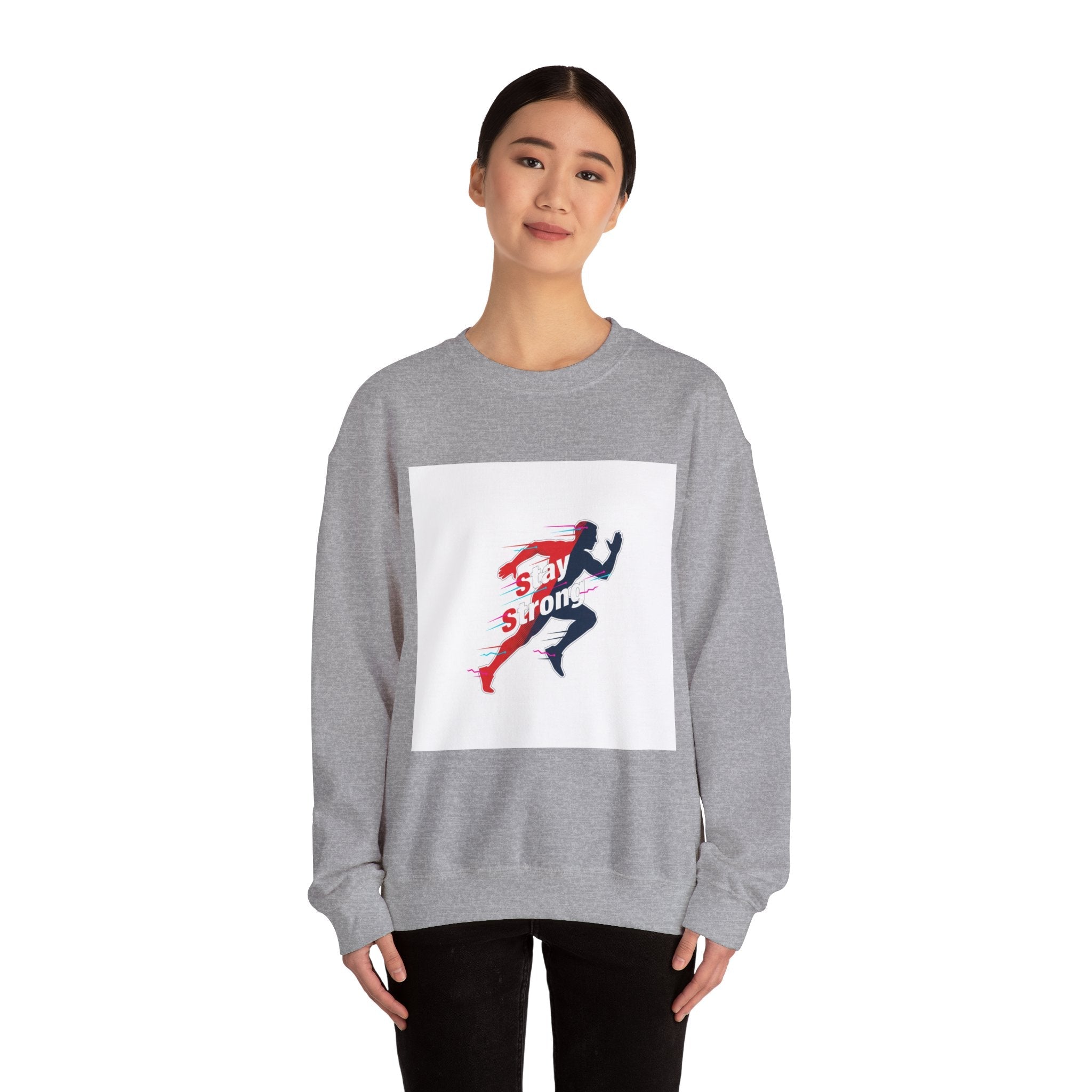 Stay Strong Runner Sweatshirt | Fitness Motivation, Activewear Workout