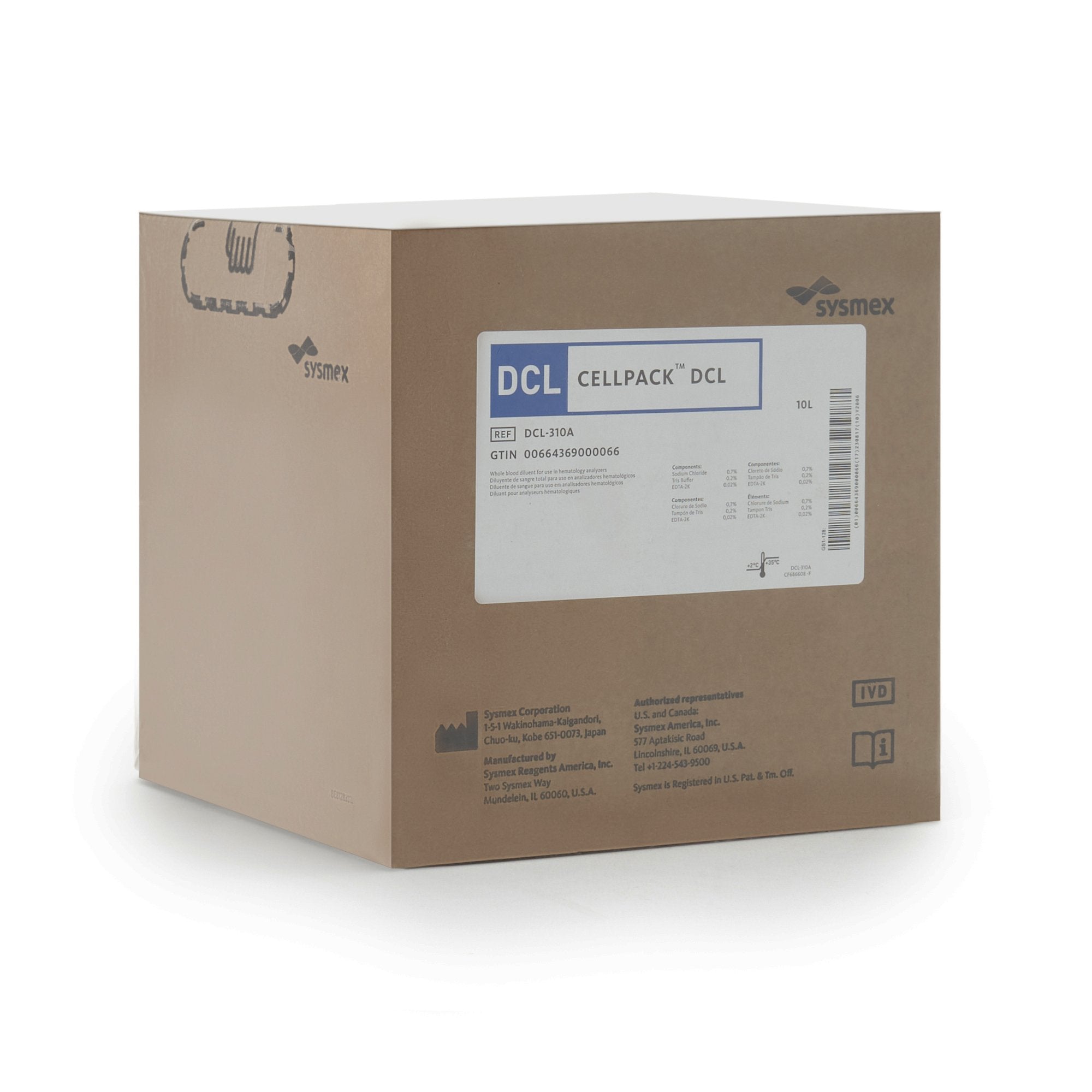 Cellpack® DCL Reagent Diluent, Hematology test DCL-310A