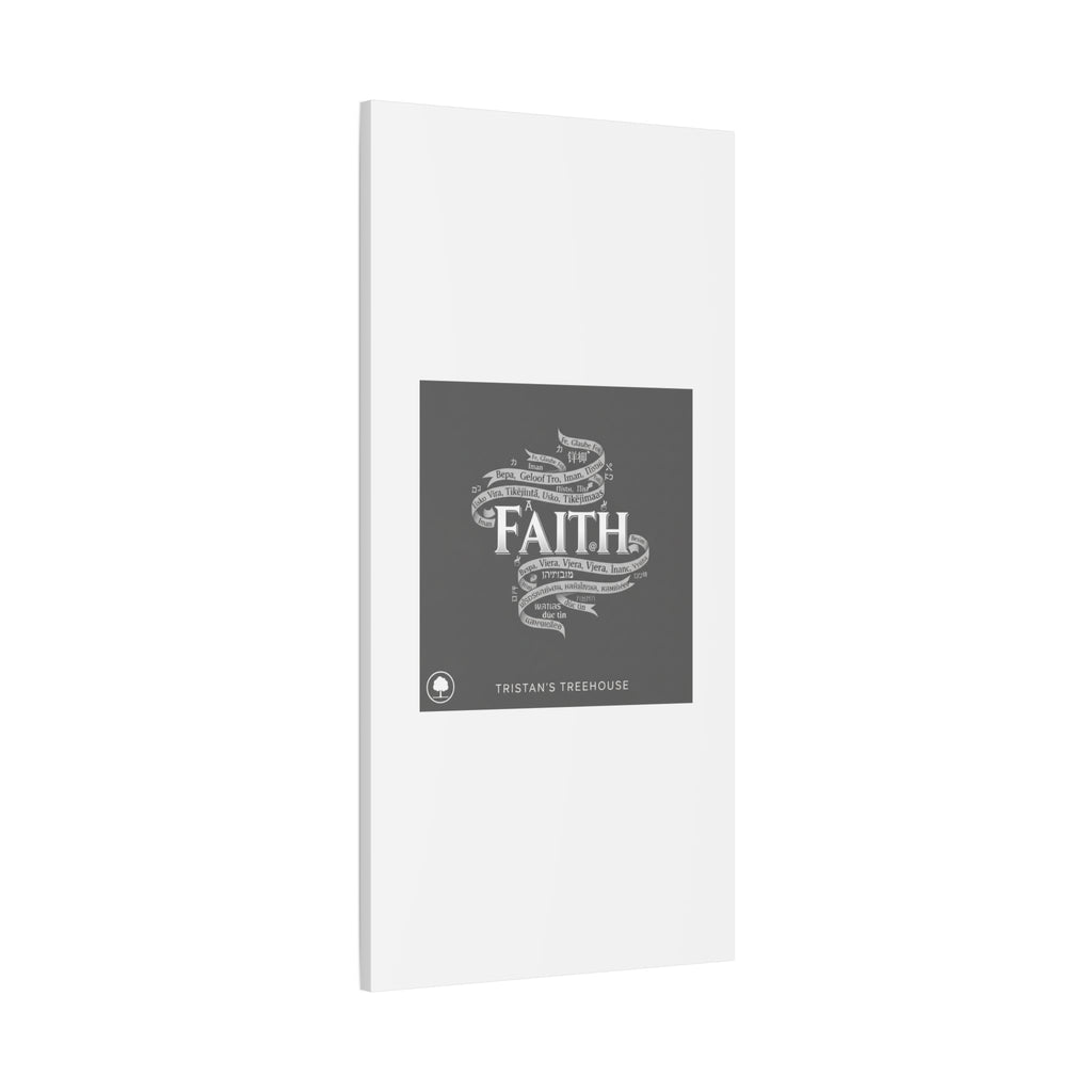 handwritten faith ribbon Canvas | sketch aesthetic, doodle design
