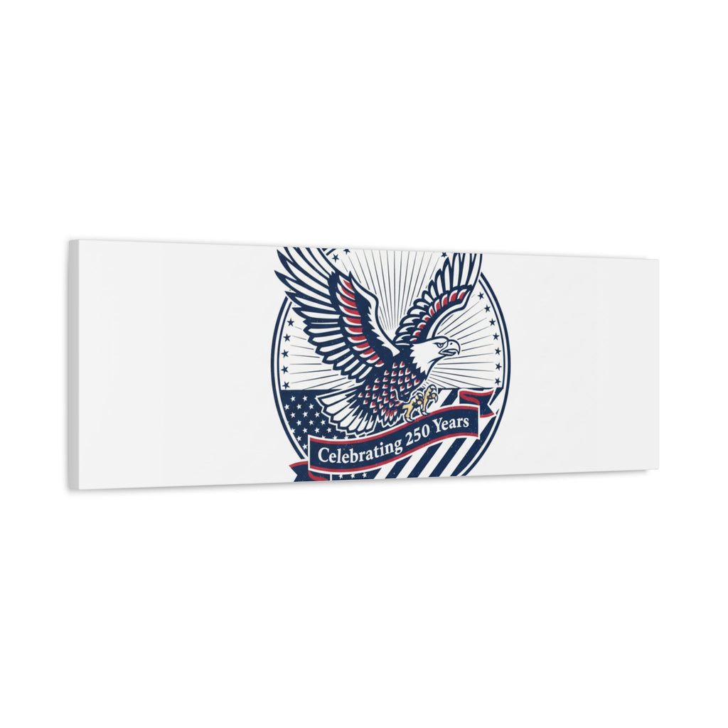 250th Anniversary Eagle Emblem Canvas | Semiquincentennial Americana