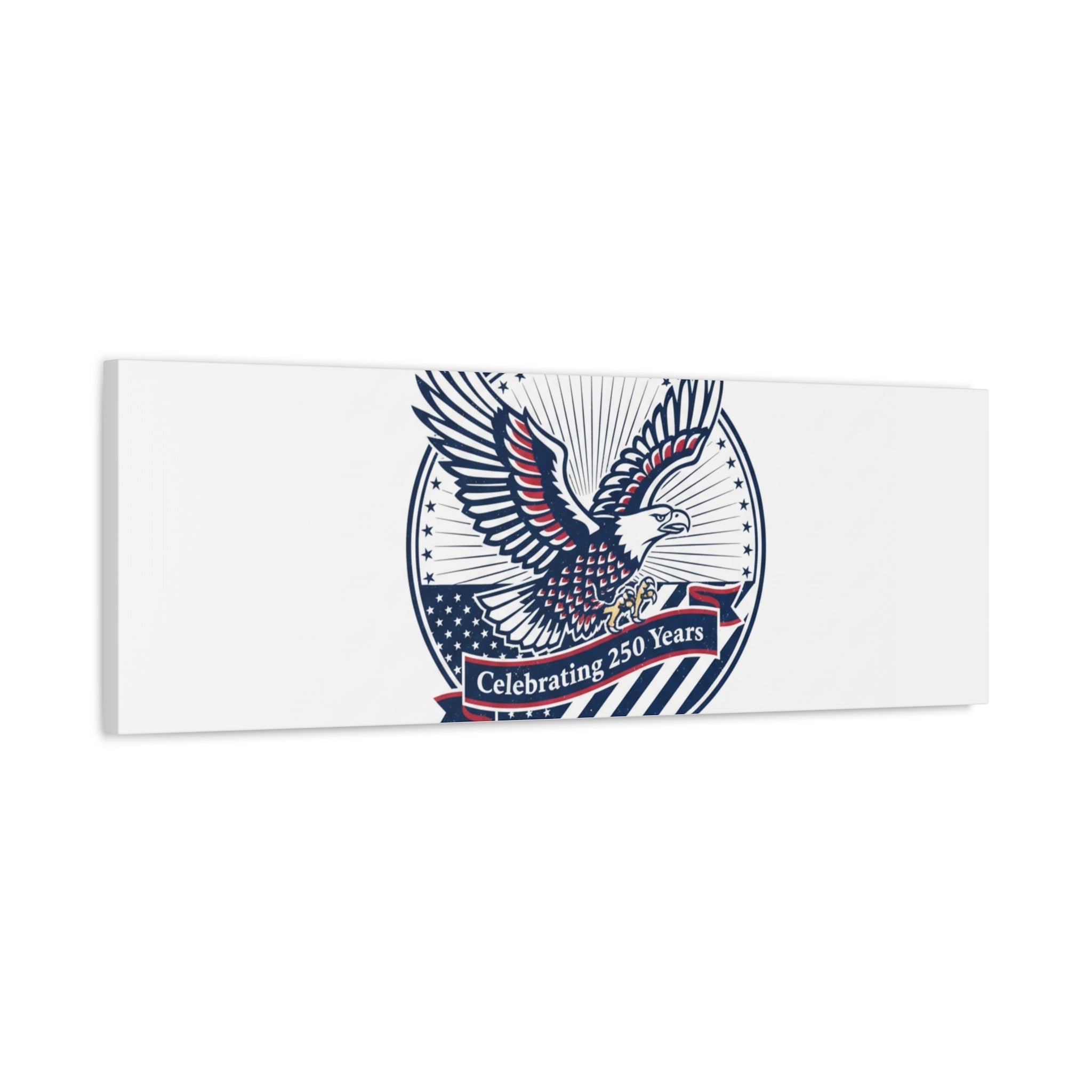 250th Anniversary Eagle Emblem Canvas | Semiquincentennial Americana