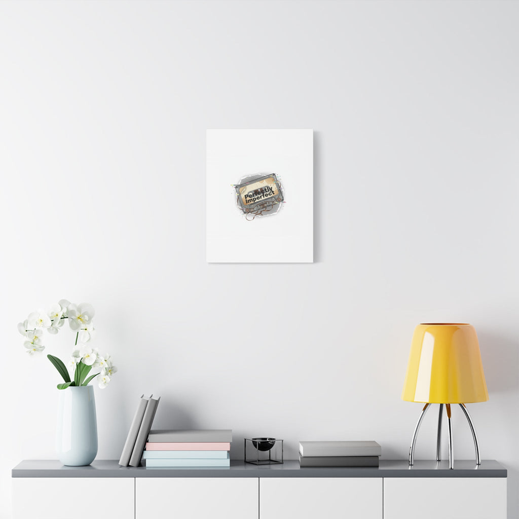 Perfectly Imperfect Cassette, Canvas Print | Analog Error, glitch art static